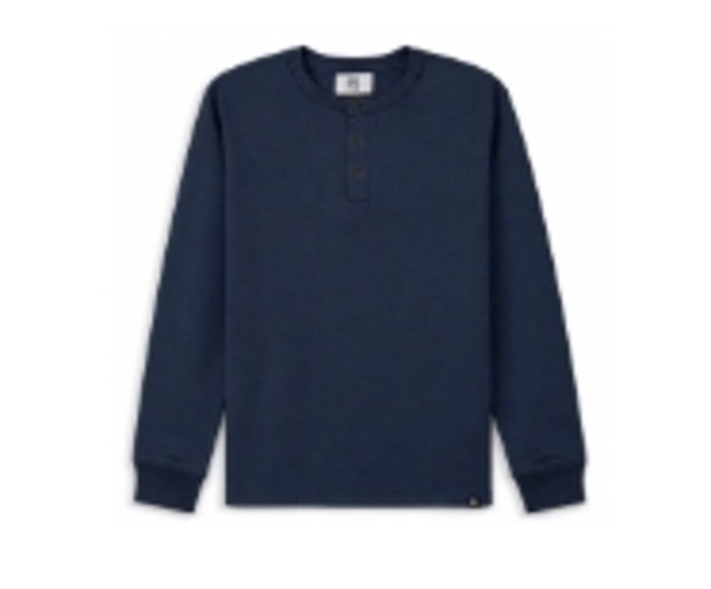 PX Clothing Henley Men's Small Navy Jersey Long Sleeve T-Shirt NWT